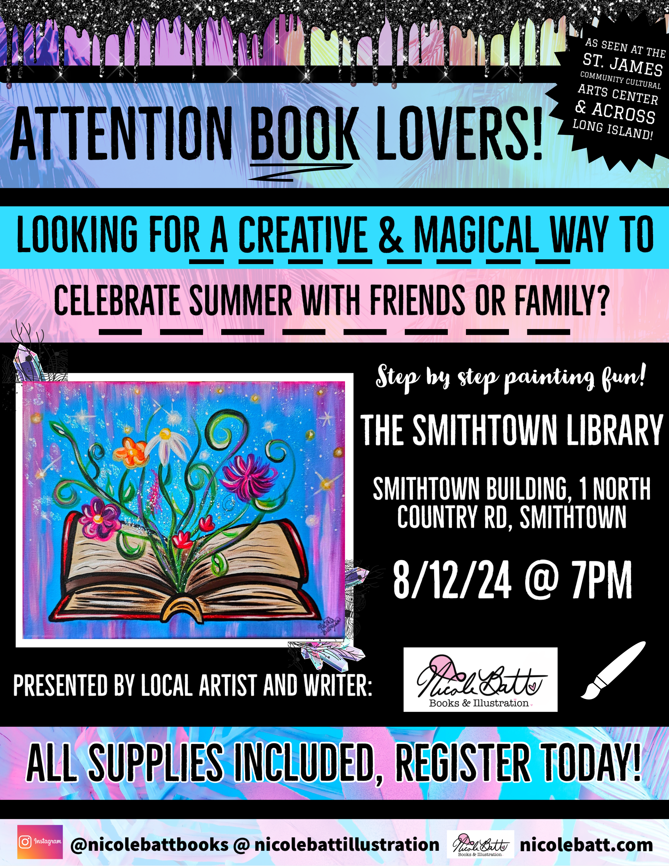 “Storytelling Magic”- Library – Nicole Batt Illustration