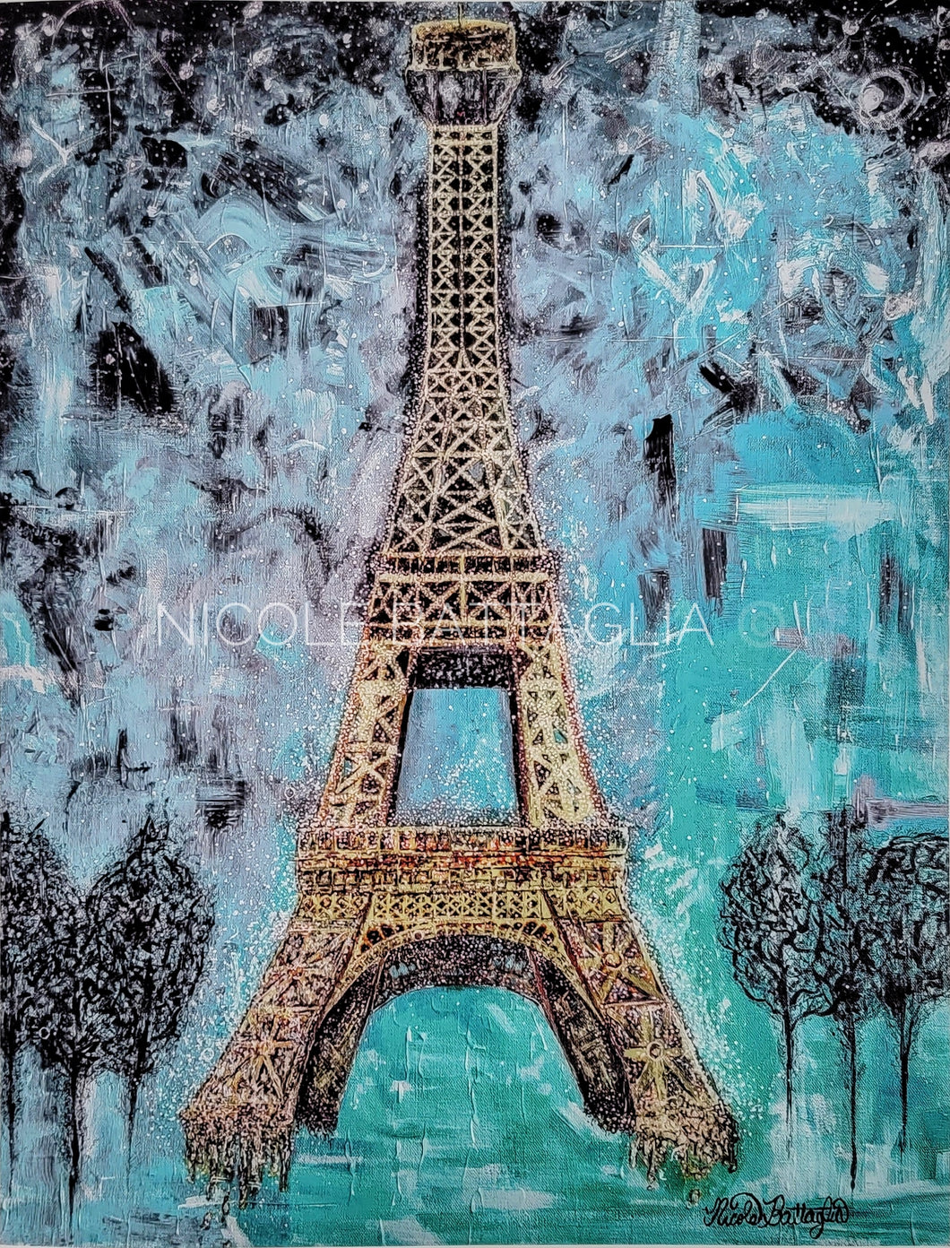 “City of Stars” Pastel Blues Print